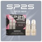 SP2S MAX 煙彈外觀與盒裝包裹展示圖 透明彈體設計